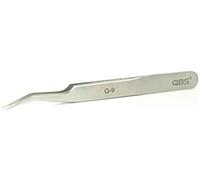 QBS® Lightweight Stainless Steel Anti Magnetic Tweezers For Eyelash Extensions (Q-9, Curved)