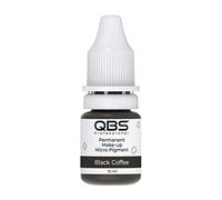 QBS MICROBLADING Pigments for Eyebrows 10ML | Machine & Hand Use | Choice of 9 Colours | SPMU Products (Black Coffee)