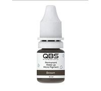 QBS MICROBLADING Pigments for Eyebrows 10ML | Machine & Hand Use | Choice of 9 Colours | SPMU Products (Brown)