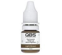QBS MICROBLADING Pigments for Eyebrows 10ML | Machine & Hand Use | Choice of 9 Colours | SPMU Products (Light Brown)
