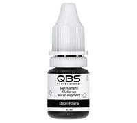 QBS MICROBLADING Pigments for Eyebrows 10ML | Machine & Hand Use | Choice of 9 Colours | SPMU Products (Real Black)