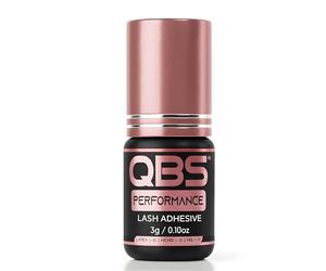 QBS® PERFORMANCE Russian Volume Adhesive | Perfect for Premade Volume Fans | Eye Lash Glue Strong Bond | Semi Permanent Eyelash Glue | Waterproof Black Adhesive | 7 Week Retention (3g)