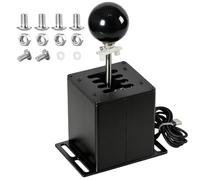 QBselecar USB Shifter 7+R H-Pattern Compatible with Logitech G29/G27/G25/G920 & Compatible with Thrustmaster T300RS/GT for Sim Racing Compatible with ATS ETS Dust WRC - Metal Build