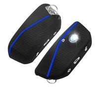 QBUC 2PCS for BMW Key Fob Cover Soft Silicone Key Case (Blue)