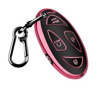QBUC for Hyundai Kona Key Fob Cover,Key Case for Hyundai Ioniq 6 Grandeur GN7 KONA Elanrtra Sonata Tucson 2023 2024 2025 Santa Fe Smart Key Protector with Keychain (Pink, 5 Buttons)