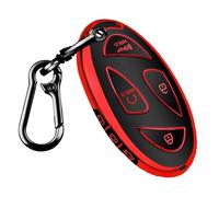 QBUC for Hyundai Kona Key Fob Cover,Key Case for Hyundai Ioniq 6 Grandeur GN7 KONA Elanrtra Sonata Tucson 2023 2024 2025 Santa Fe Smart Key Protector with Keychain(Red, 7 Buttons)