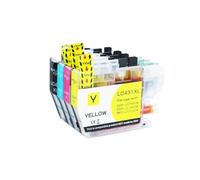 QBVHAEPY 1 PCS LC431XL Inkjet Ink Cartridge Compatible With DCP-J1050DW DCP-J1140DW MFC-J1010DW Printers 1 To 2 SET Replacement Ink(LC431XL-4Color 1 Set)