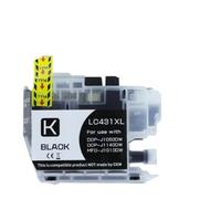 QBVHAEPY 1 PCS LC431XL Inkjet Ink Cartridge Compatible With DCP-J1050DW DCP-J1140DW MFC-J1010DW Printers 1 To 2 SET Replacement Ink(LC431XL-Black)
