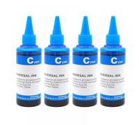QBVHAEPY 100ML Universal Refill Ink Kit Compatible With Printers Models 450 451 550 150 151 270 670 870 520 521 525 725 625 PGI-750 CLI-751 Dye Ink Cartridges(4pcs-Cyan Dye ink)