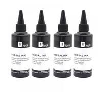 QBVHAEPY 100ML Universal Refill Ink Kit Compatible With Printers Models 450 451 550 150 151 270 670 870 520 521 525 725 625 PGI-750 CLI-751 Dye Ink Cartridges(4pcs-Black Dye ink)