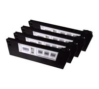 QBVHAEPY 4Color 1Set Bulk Ink System Compatible With Roland RS640 RS740 Mutoh VJ1604 Mimaki JV33 Printers 4 Tanks 4 Cartridges Eco Solvent CISS(4pcs UV Cartridge)