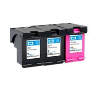 QBVHAEPY 650XL Compatible Ink Cartridge Works With 650 XL Printers Including Deskjet 1015 1515 2515 2545 2645 3515 3545 4515 4645 Models(BK(2PC) COLOR(1PC))