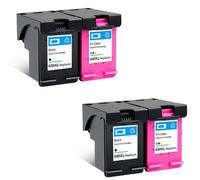 QBVHAEPY 650XL Compatible Ink Cartridge Works With 650 XL Printers Including Deskjet 1015 1515 2515 2545 2645 3515 3545 4515 4645 Models(BK(2PC) COLOR(2PC))