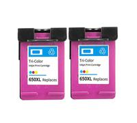 QBVHAEPY 650XL Compatible Ink Cartridge Works With 650 XL Printers Including Deskjet 1015 1515 2515 2545 2645 3515 3545 4515 4645 Models(COLOR(2PC))