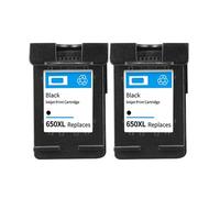QBVHAEPY 650XL Compatible Ink Cartridge Works With 650 XL Printers Including Deskjet 1015 1515 2515 2545 2645 3515 3545 4515 4645 Models(BK(2PC))