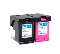 QBVHAEPY 650XL Compatible Ink Cartridge Works With 650 XL Printers Including Deskjet 1015 1515 2515 2545 2645 3515 3545 4515 4645 Models(BK(1PC) COLOR(1PC))