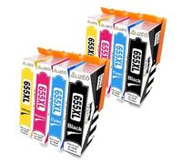 QBVHAEPY 655XL Ink Cartridge Compatible With Deskjet 5525 6520 6525 6625 3525 4615 Printers Replacement For 655 655XL Printer Cartridges(8 Pcs)