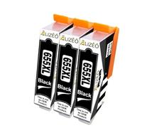 QBVHAEPY 655XL Ink Cartridge Compatible With Deskjet 5525 6520 6525 6625 3525 4615 Printers Replacement For 655 655XL Printer Cartridges(3 BK)