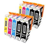 QBVHAEPY 655XL Ink Cartridge Compatible With Deskjet 5525 6520 6525 6625 3525 4615 Printers Replacement For 655 655XL Printer Cartridges(10 Pcs)