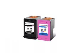 QBVHAEPY Compatible 65XL Black Ink Cartridge Works With Deskjet 2622 3730 3752 3755 Printers Replacement For(1 Black 1 Color)