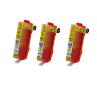 QBVHAEPY Compatible Ink Cartridge For 655 655XL H-655 Works With Deskjet Ink Advantage 3525 4615 4625 5525 6520 6525 Printers(3PCS YELLOW)