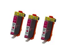 QBVHAEPY Compatible Ink Cartridge For 655 655XL H-655 Works With Deskjet Ink Advantage 3525 4615 4625 5525 6520 6525 Printers(3PCS MAGENTA)