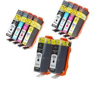 QBVHAEPY Compatible Ink Cartridge For 655 655XL H-655 Works With Deskjet Ink Advantage 3525 4615 4625 5525 6520 6525 Printers(2SETS ADD 2PCS BLACK)
