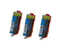 QBVHAEPY Compatible Ink Cartridge For 655 655XL H-655 Works With Deskjet Ink Advantage 3525 4615 4625 5525 6520 6525 Printers(3PCS CYAN)