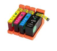 QBVHAEPY Compatible Ink Cartridge For LM100 LM105 LM108 LM-100 LM-105 LM-108 Works With S301 S302 S305 S405 S409 S505 S605 Printers(1 Set 4 PCS)