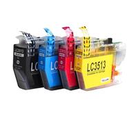 QBVHAEPY Compatible Ink Cartridge With Chip BCMY LC3511 LC3513 Works With Printers MFC-J690DW MFC-J890DW MFC-J491dw DCP-J572dw(1SET 4COLOR)