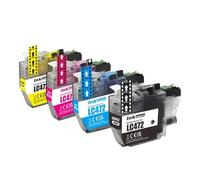 QBVHAEPY Compatible LC472 472 Standard Capacity Printer Ink Cartridge For MFC-J2340DW MFC-J3540DW MFC-J3940DW And Similar Models(1 SET (4PCS))