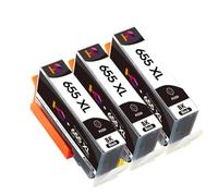 QBVHAEPY Ink Cartridge Compatible With 655 655xl 655 Works With Deskjet 3525 5525 4615 4625 4525 6520 6525 6625 Printers(3PCS FOR HP 655)