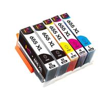 QBVHAEPY Ink Cartridge Compatible With 655 655xl 655 Works With Deskjet 3525 5525 4615 4625 4525 6520 6525 6625 Printers(5PCS FOR HP 655)