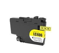 QBVHAEPY LC406 Ink Cartridge Compatible With Printers MFC-J5855DW MFC-J5955DW J6555DW HL-JF1 MFC-J4335DW MFC-J4345DW MFC-J4535DW(1PCS-YELLOW)