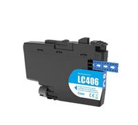 QBVHAEPY LC406 Ink Cartridge Compatible With Printers MFC-J5855DW MFC-J5955DW J6555DW HL-JF1 MFC-J4335DW MFC-J4345DW MFC-J4535DW(1PCS-CYAN)