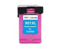 QBVHAEPY Refillable Ink Cartridge Compatible With 901XL 901 901XL For J4500 J4524 J4530 J4540 J4550 J4580 J4585 Inkjet Printers(1PCS COLOR)