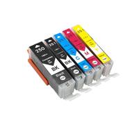 QBVHAEPY Refillable Ink Cartridge With ARC Chip PGI-250 CLI251 Compatible With MG6320 MG7120 MG7520 IP8720 Printers Pgi250 Pgi 250(5PK)
