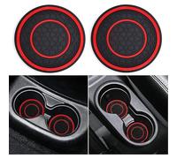 QBXKMHPN 2 Pcs Car Cup Holder Coaster, for Nissan Juke 2019-2024 Car Cup Coaster Shockproof Car Interior Accessories,B