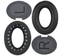 QC35 Ear Pads QC35 ii Replacement Earpads Ear Cushions Kit Cups Parts Compatible with Bose QuietComfort 35 (QC35),Quiet Comfort 35 II (QC35 II) Over-ear Headphones (Black)
