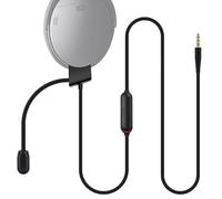 QC35 Microphone Compatible with Bose QC35 & QC35 II Headphones, Boom Gaming Microphone Cable with Mute Switch for PS4, PS5, PC, Laptop, Xbox One Controller