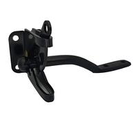 QCAA 304 Stainless Steel Self-Locking Gate Latch, 2-1/8", Black Coated, Made in Taiwan, 1 Pack