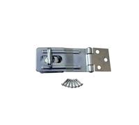 QCAA HASP and Swivel Staple, 3-1/2", Steel, Zinc Plated, 1 Pack, Made in Taiwan