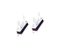 QCAA Sliding Window Security Lock with Vinyl Lining, Child Proof Lock, Aluminum, White, Made in Taiwan, 2 Pack