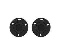 QCAA Solid Brass Flush Ring Pull, US10B Oil Rubbed Bronze(ORB), Round, Made in Taiwan, 2 Pack