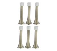 QCAA Solid Brass Surface Bolt, 3", Satin Nickel, 101 Pack, Made in Taiwan