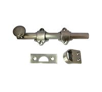 QCAA Solid Brass Surface Bolt, 3", Satin Nickel, 884 Pack, Made in Taiwan