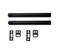 QCAA Solid Brass Surface Bolt 6", Matte Black, 2 Pack, Made in Taiwan