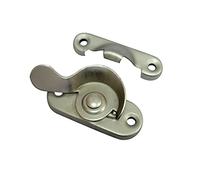 QCAA Steel Window Sash Lock, CTC 2", Satin Nickel, 16 Pack, Made in Taiwan