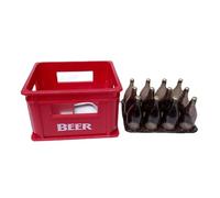 Qcbuegof 1/12 Scale Miniature Beer Box Beer Bottle with Box for Dollhouses Decoration with Like Designs Display Accessory Miniature Kitchen Decorations