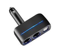 Qcbuegof 12V/24V Vehicle Socket Splitter Multiple Devices Charging Trolley Accessories 2 USB Interfaces Full 3.1A Output Car Charger Adapter